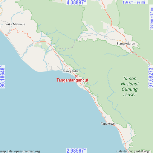 Tangantangancut on map