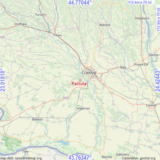 Palilula on map