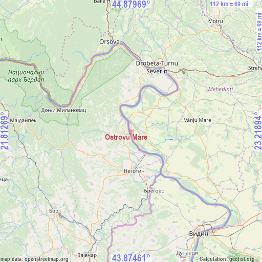 Ostrovu Mare on map