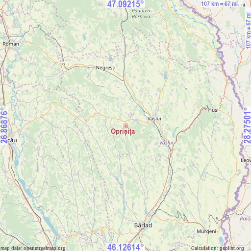 Oprișița on map