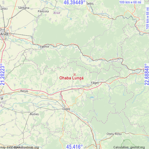 Ohaba Lungă on map