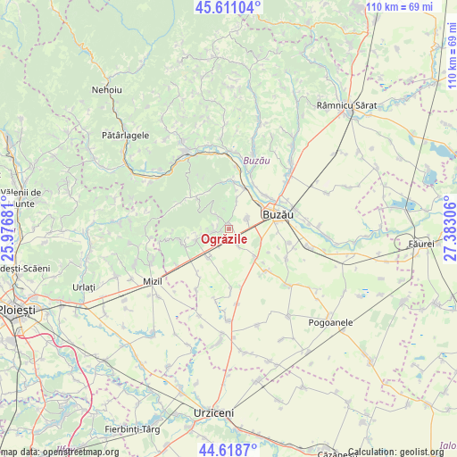 Ogrăzile on map