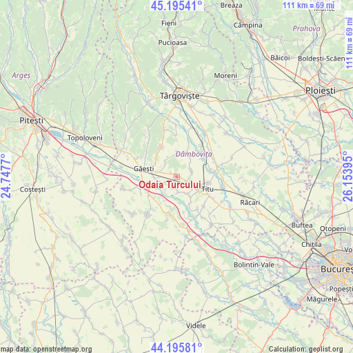 Odaia Turcului on map