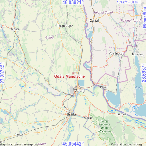 Odaia Manolache on map