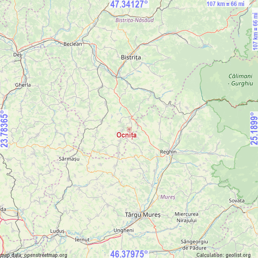 Ocnița on map