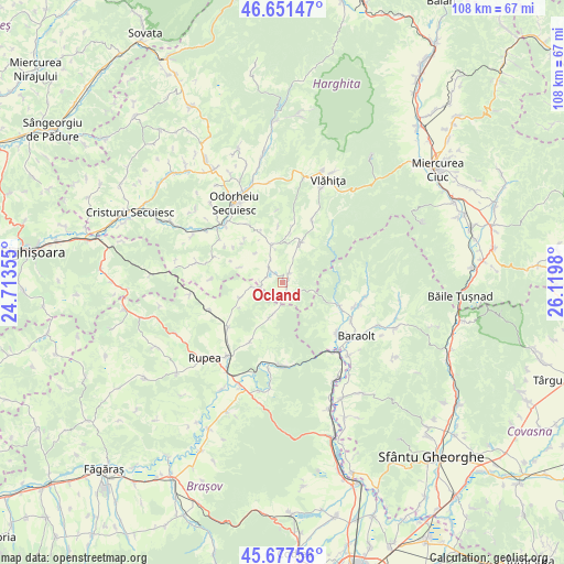 Ocland on map