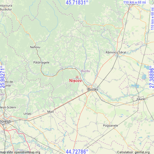 Nișcov on map