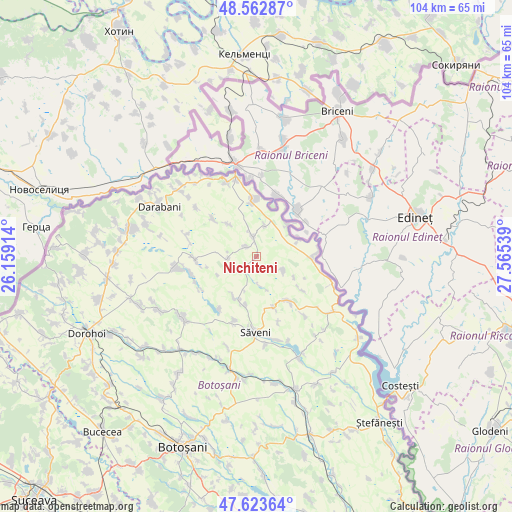 Nichiteni on map