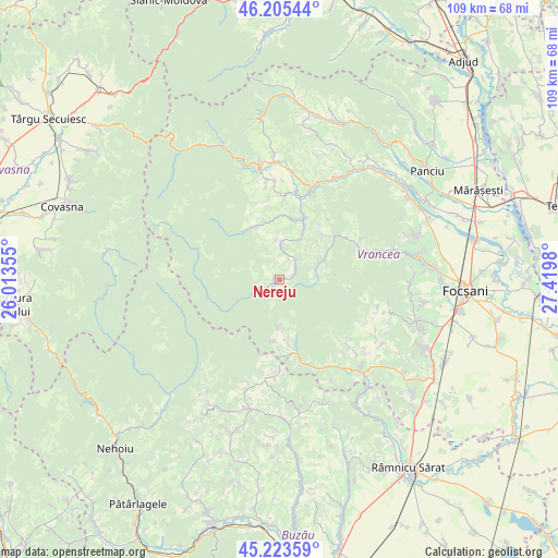 Nereju on map