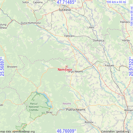 Nemțișor on map