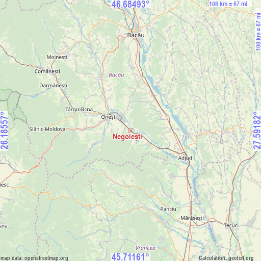 Negoiești on map