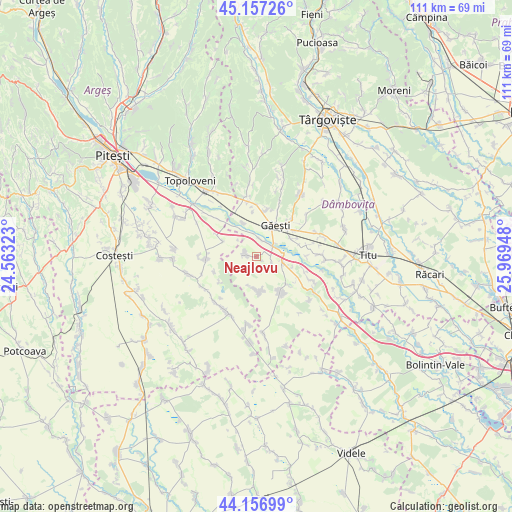 Neajlovu on map