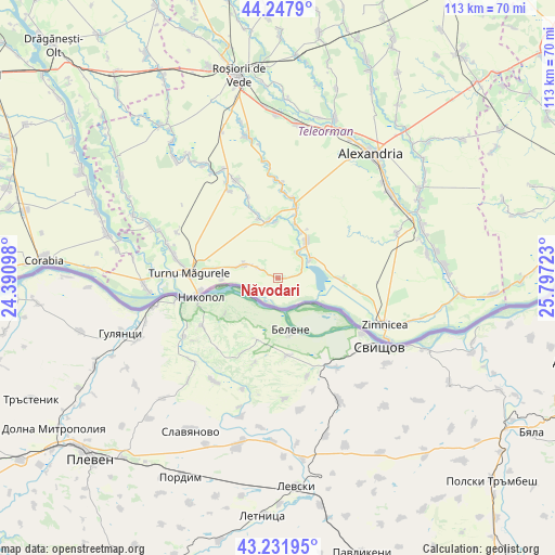 Năvodari on map