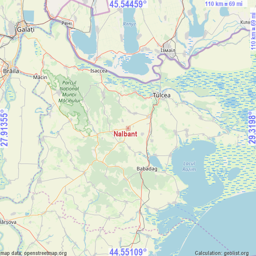 Nalbant on map