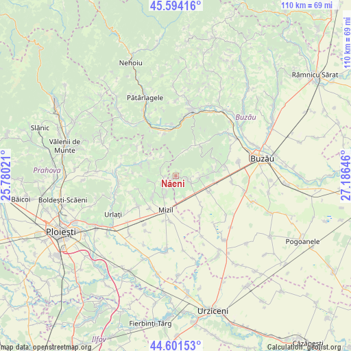 Năeni on map