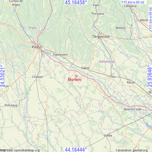 Morteni on map