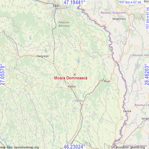 Moara Domnească on map