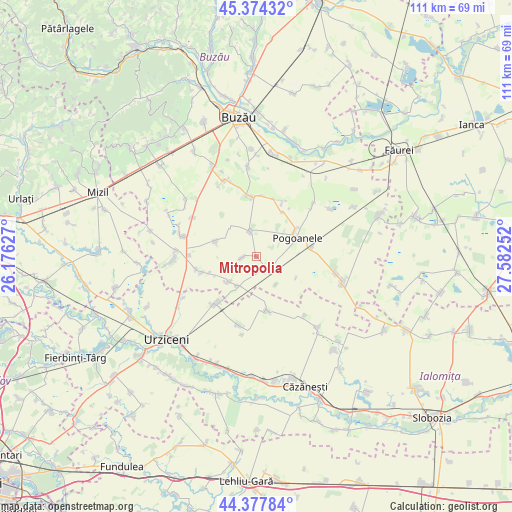 Mitropolia on map