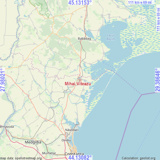 Mihai Viteazu on map