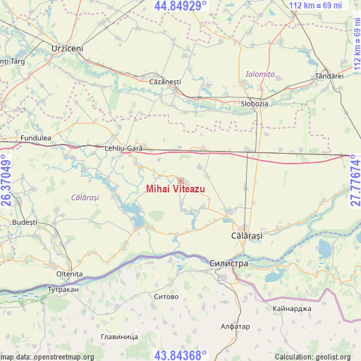 Mihai Viteazu on map