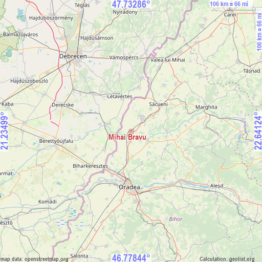 Mihai Bravu on map