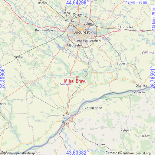 Mihai Bravu on map