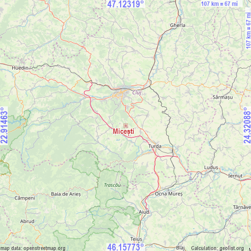 Micești on map