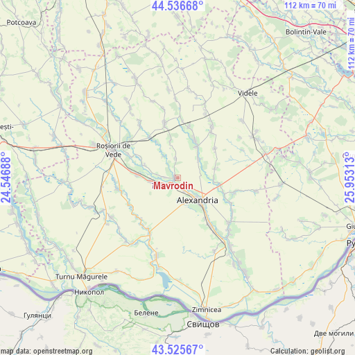 Mavrodin on map