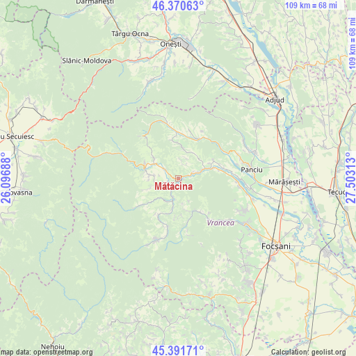 Mătăcina on map