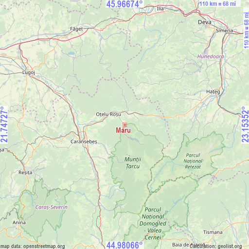 Măru on map