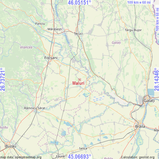 Maluri on map