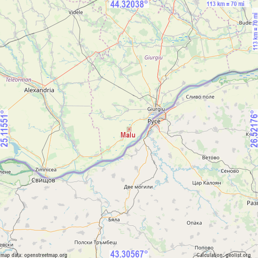 Malu on map