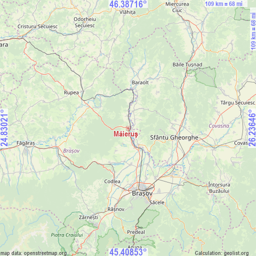 Măieruş on map