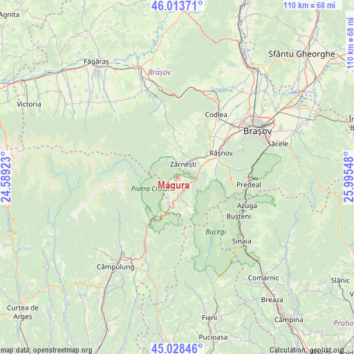 Măgura on map