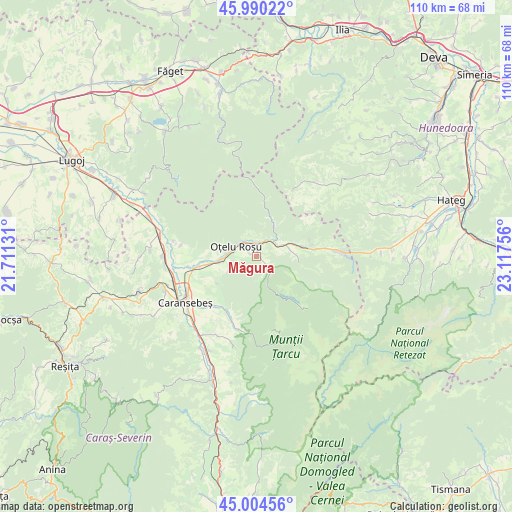 Măgura on map