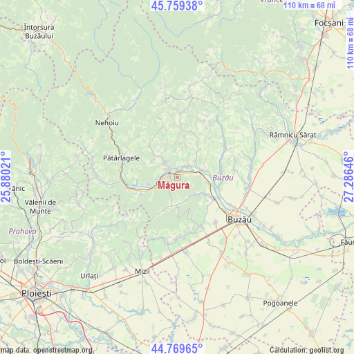 Măgura on map