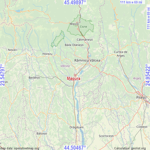 Măgura on map