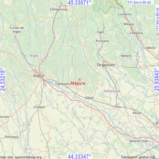 Măgura on map