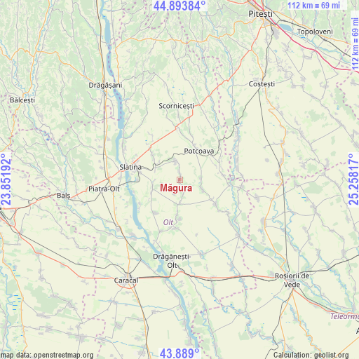 Măgura on map