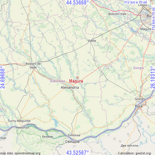 Măgura on map