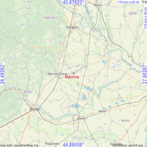 Măcrina on map