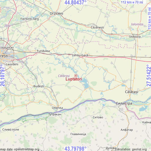 Luptători on map