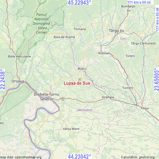 Lupșa de Sus on map