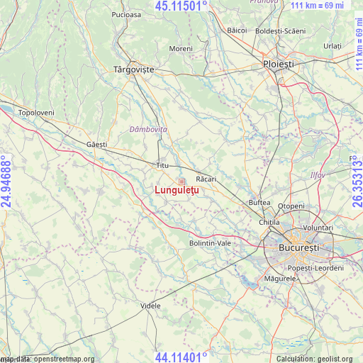 Lunguleţu on map