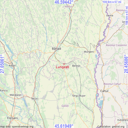 Lungești on map