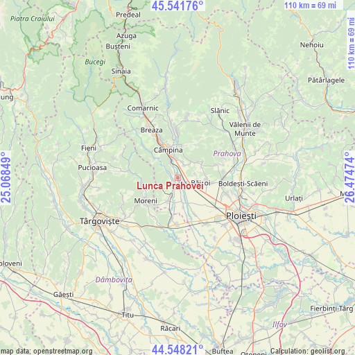 Lunca Prahovei on map