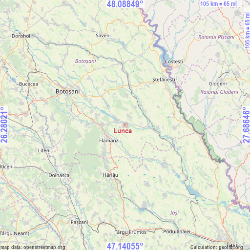 Lunca on map