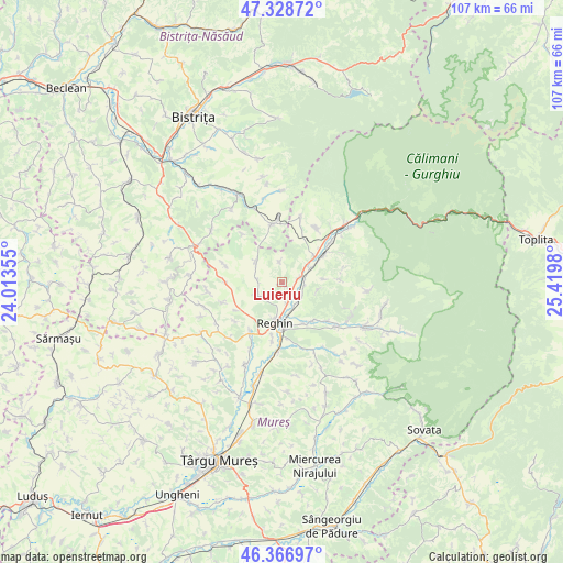 Luieriu on map