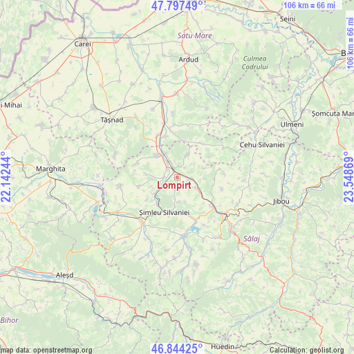 Lompirt on map