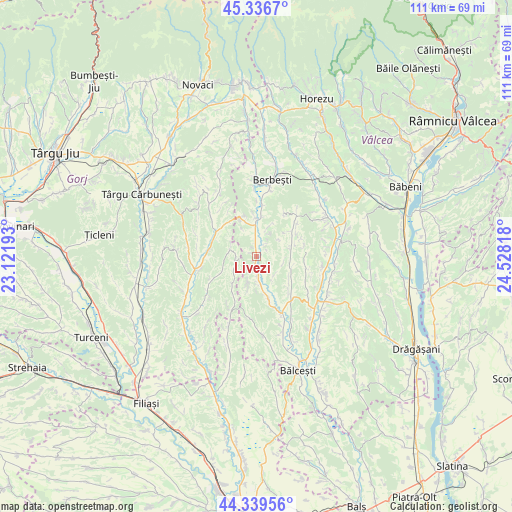 Livezi on map